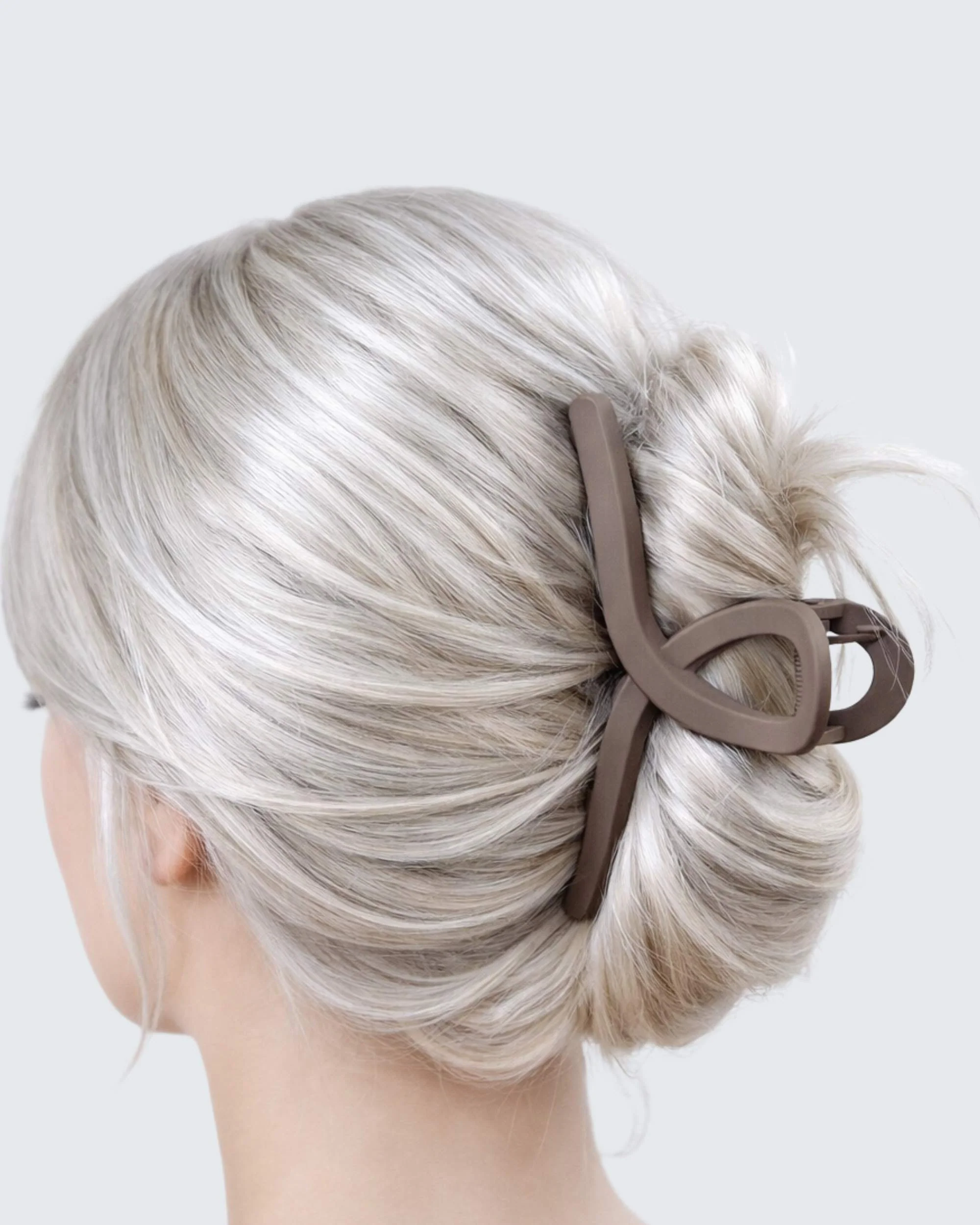 Medium Claw Hair Clips, 3-Pack, Koffie - Image 3