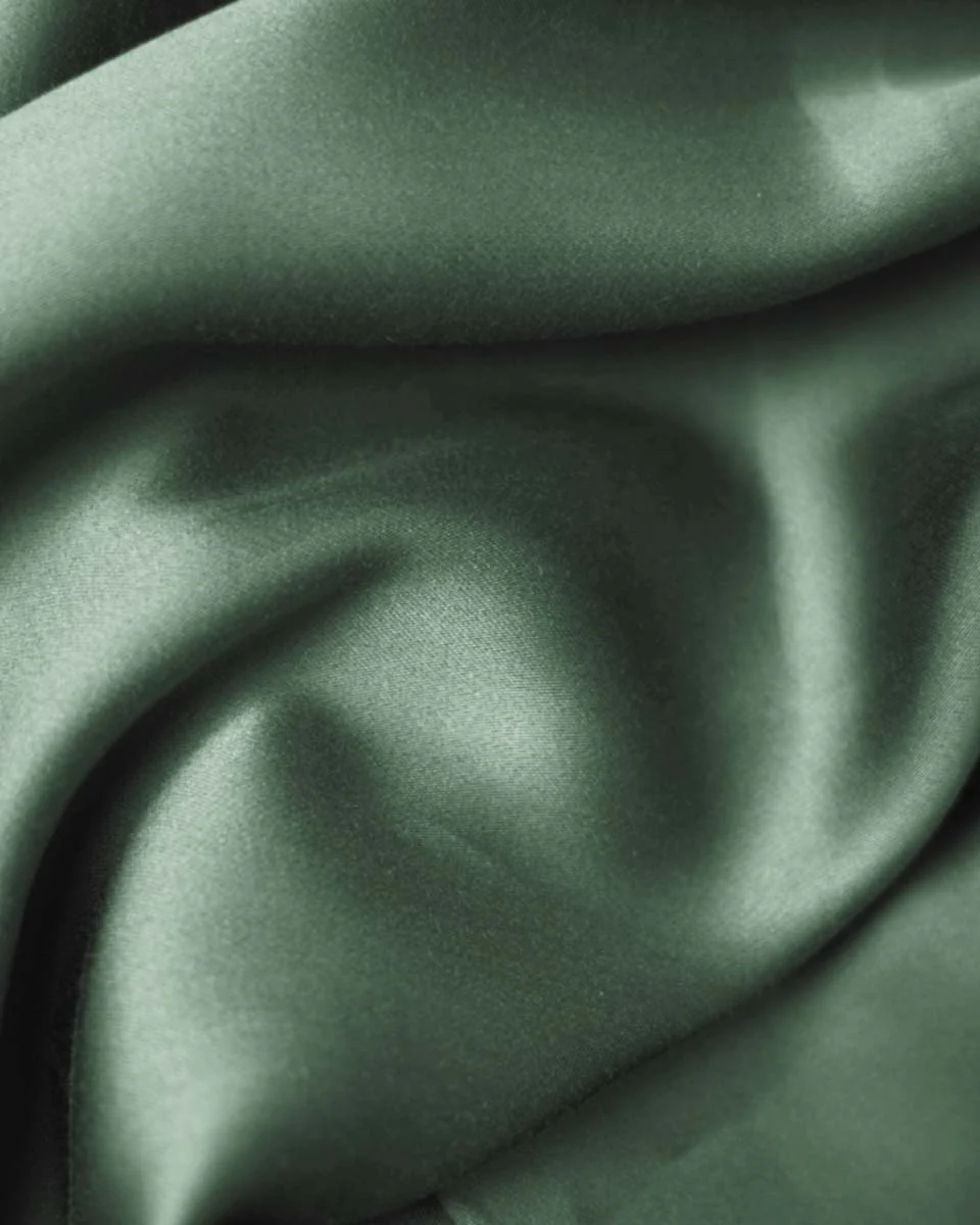Silky Bamboo Duvet Cover, Olijfgroen - Image 6