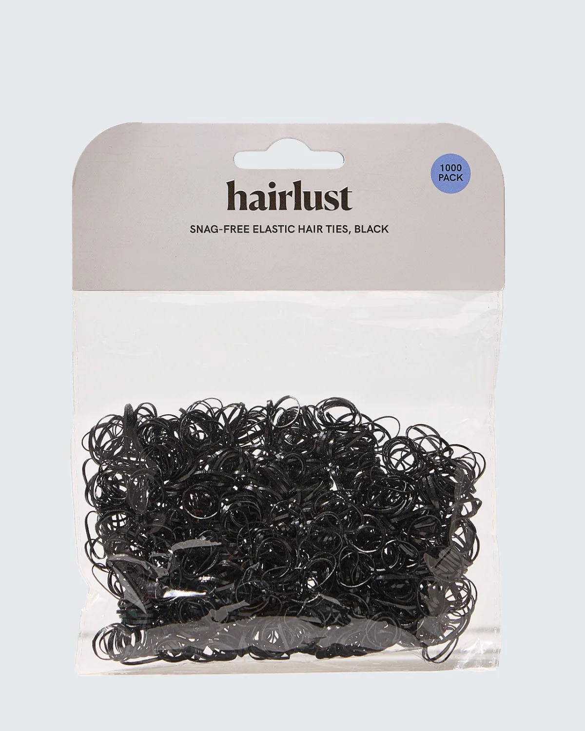 Snag-Free Elastic Hair Ties, 1000-Pack, Zwart - Image 4