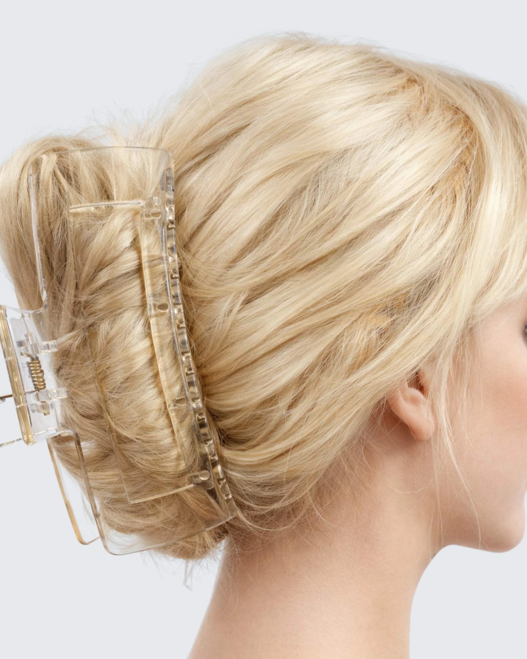 XXL Jumbo Claw Hair Clips, 2-Pack, Helder/Amber - Image 2